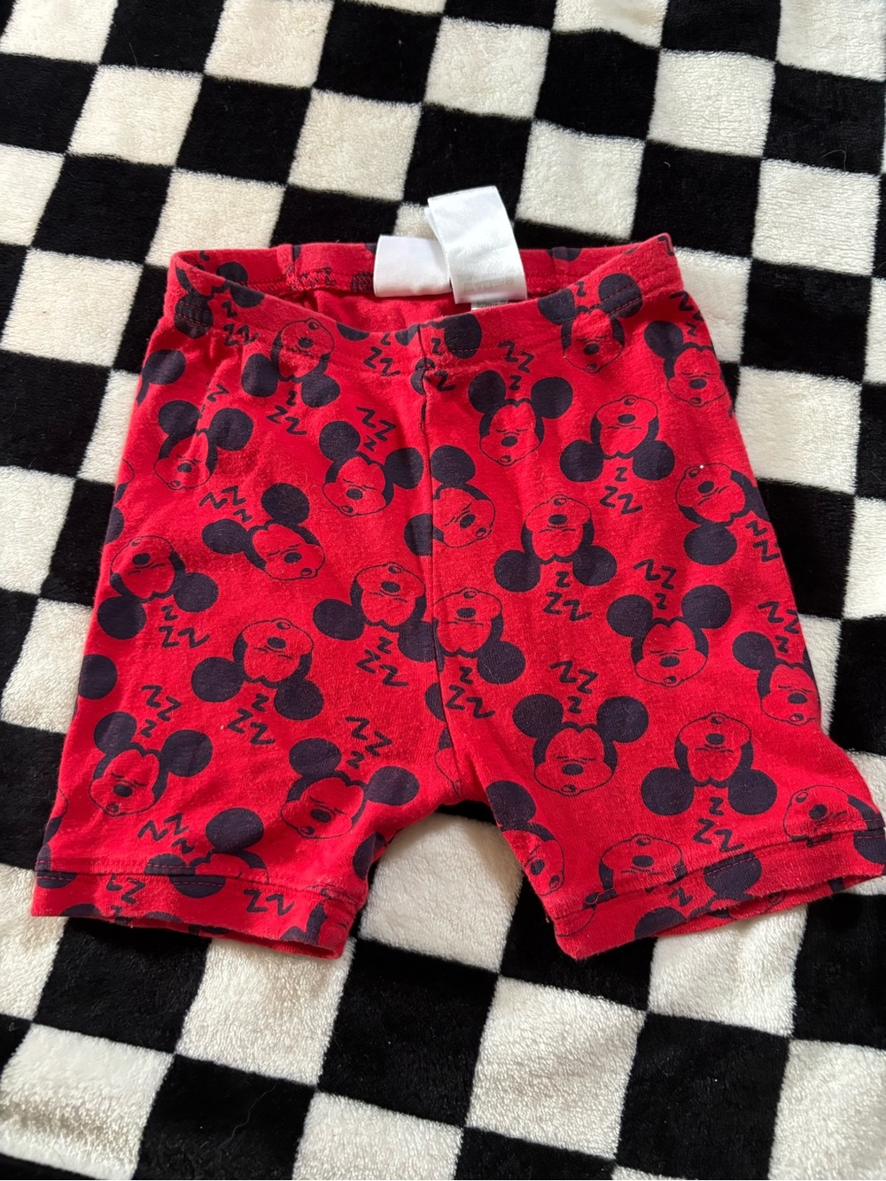 Size 4 sleeping Mickey shorts